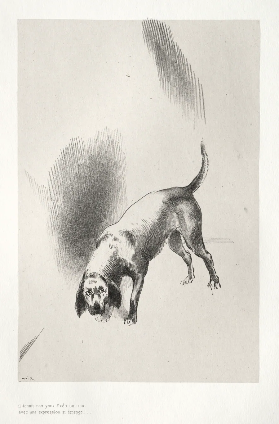 He Fixed His Eyes on Me with an Expression That Was So Strange by Odilon Redon