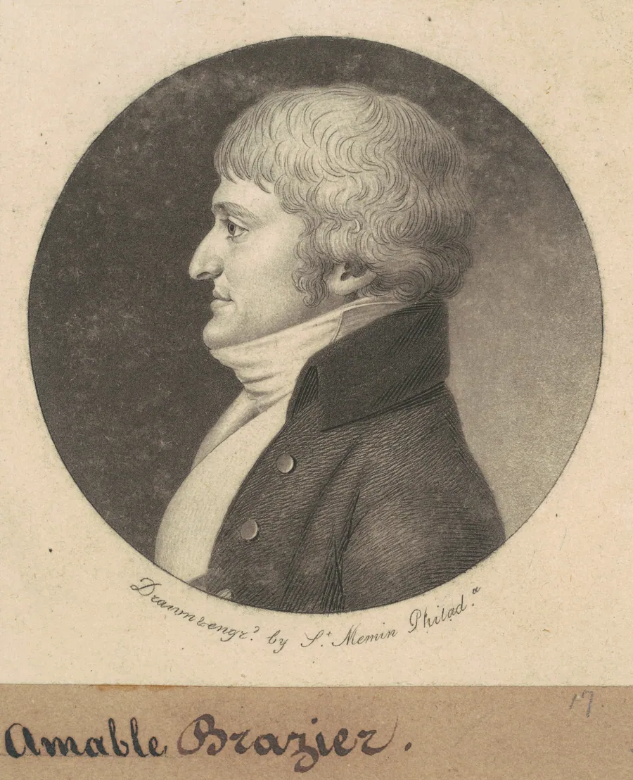Claude Amable Brasier by Charles B. J. Févret de Saint-Mémin