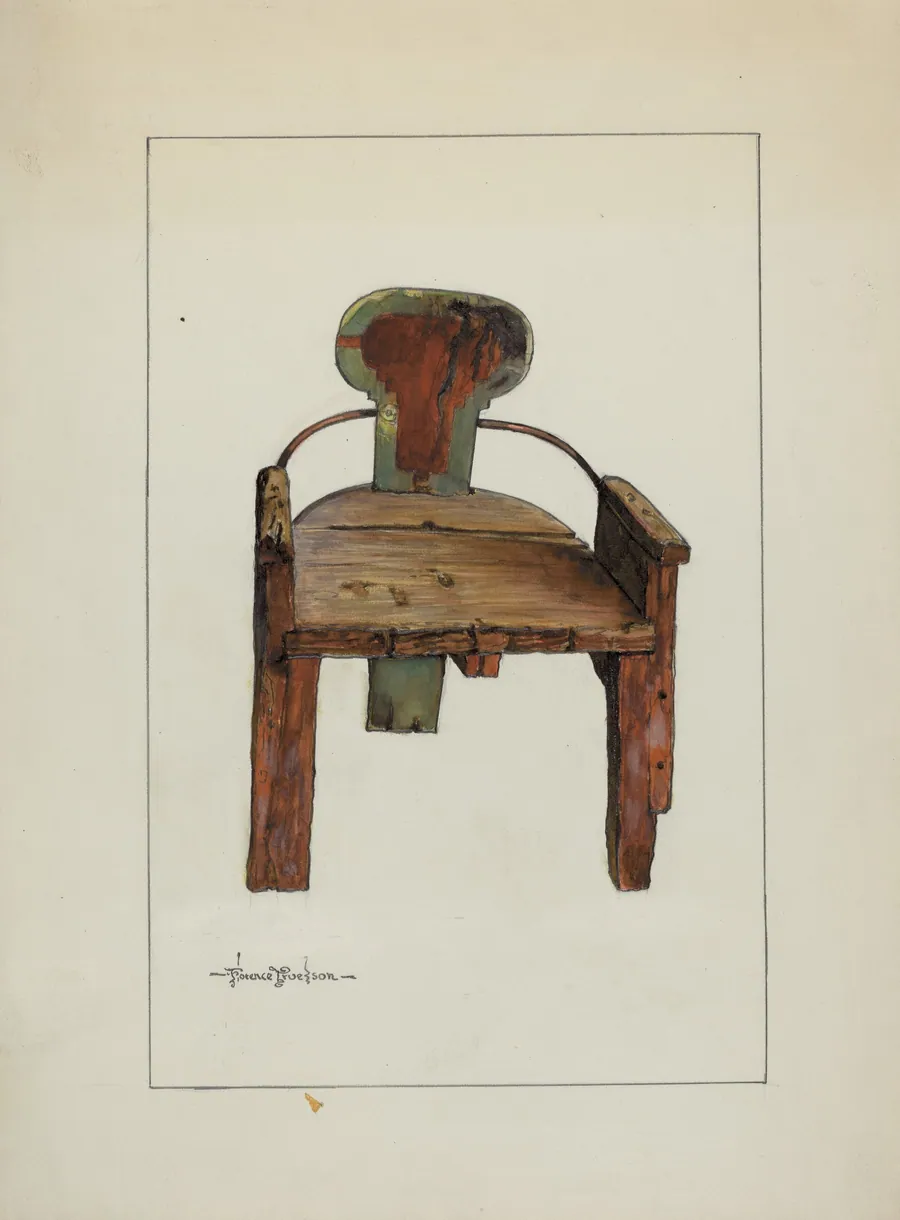 Sleigh Chair by Florence Truelson