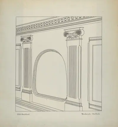 Porthole and Woodwork Detail