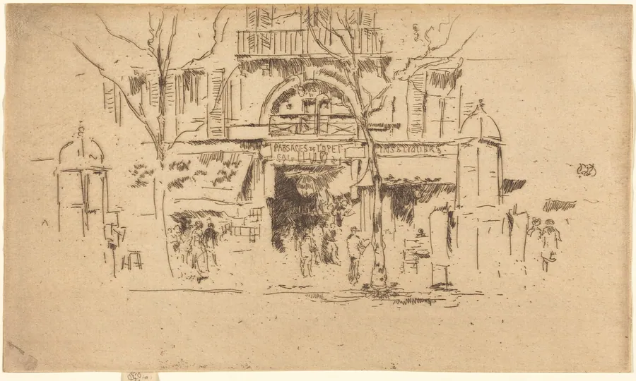 Passages de l'Opera by James McNeill Whistler