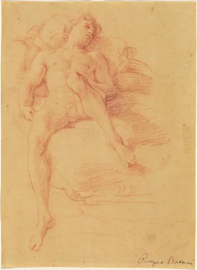 Male Nude Reclining on a Bed
