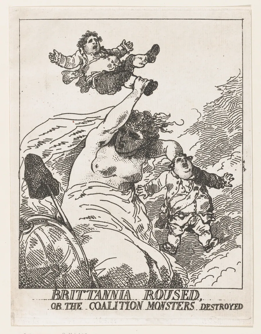 Britannia Roused, or the Coalition Monsters Destroyed by Thomas Rowlandson