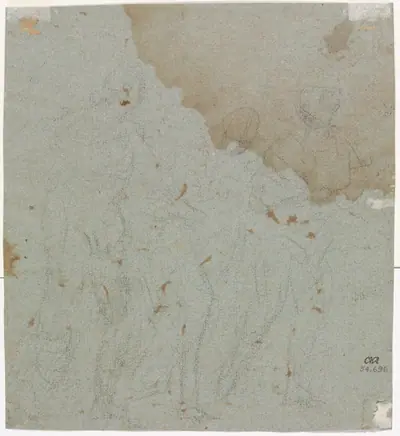 Sketch for Lot and His Daughters (verso)