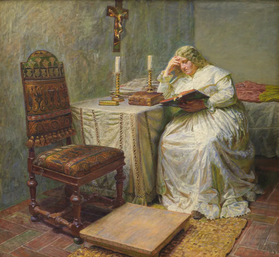 Leonora Christina i Blåtårn by Kristian Zahrtmann