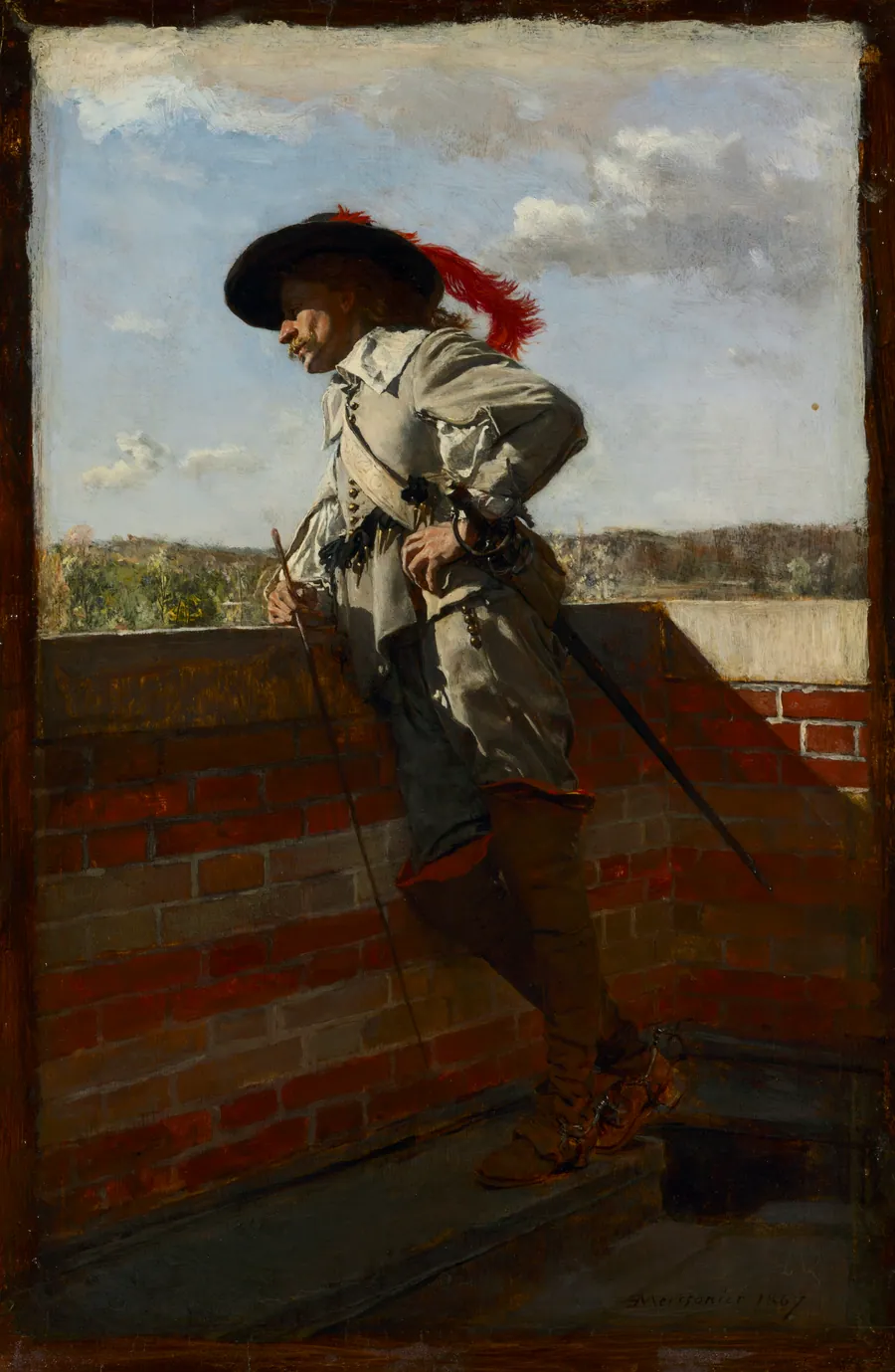 On a Terrace by Ernest Meissonier