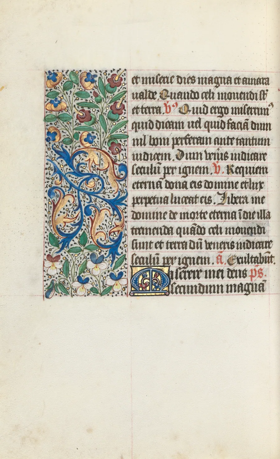 Book of Hours (Use of Rouen): fol. 133v by Master of the Geneva Latini