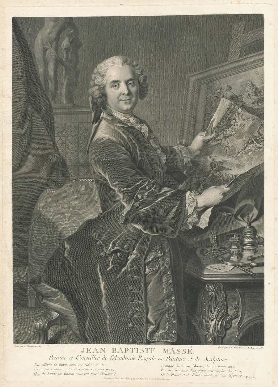 Jean Baptiste Massé by Johann Georg Wille