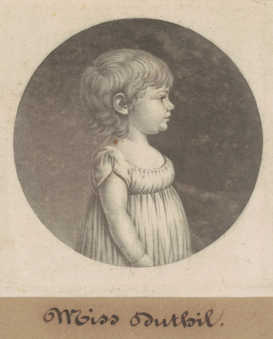 Miss Dutilh by Charles B. J. Févret de Saint-Mémin