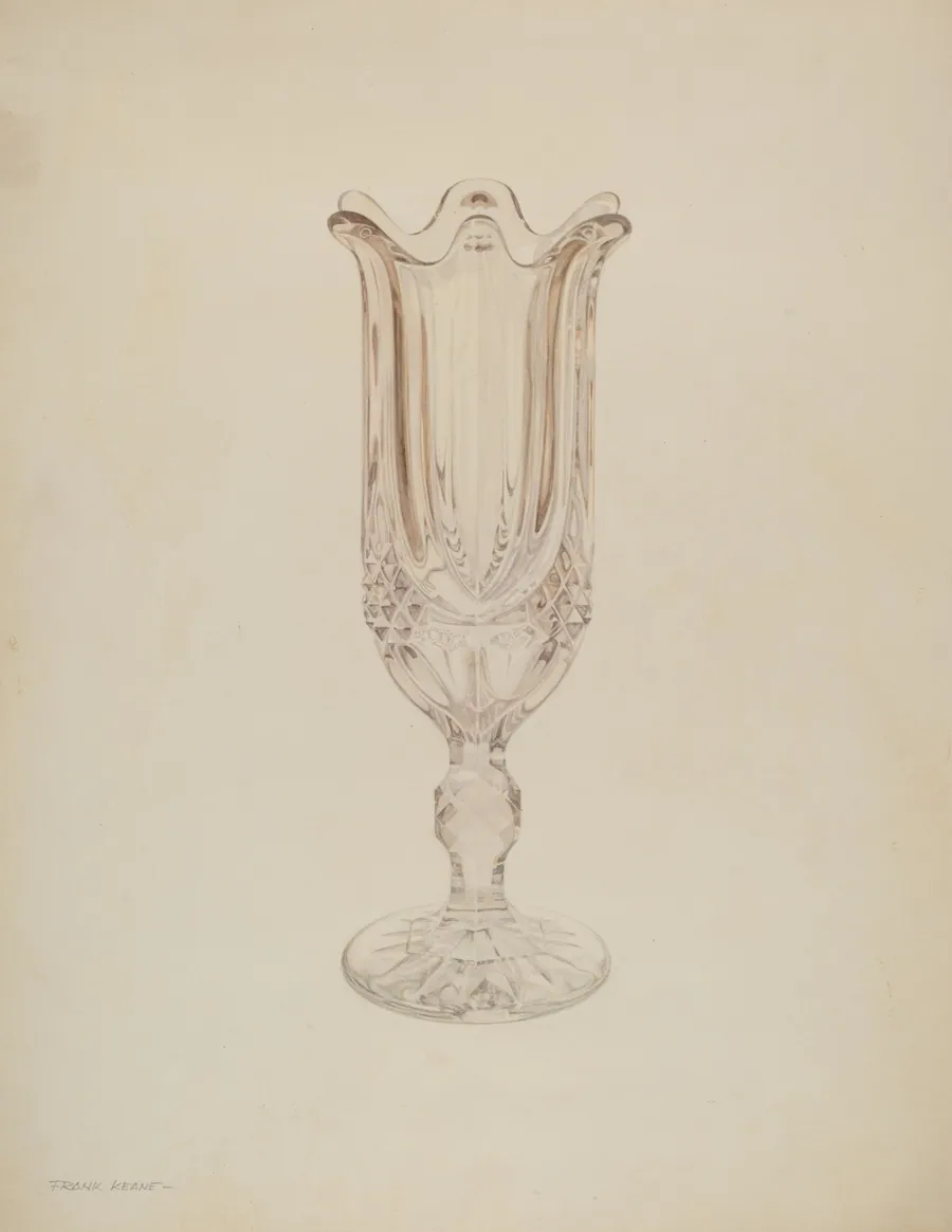 Glass Celery Holder by Frank M. Keane