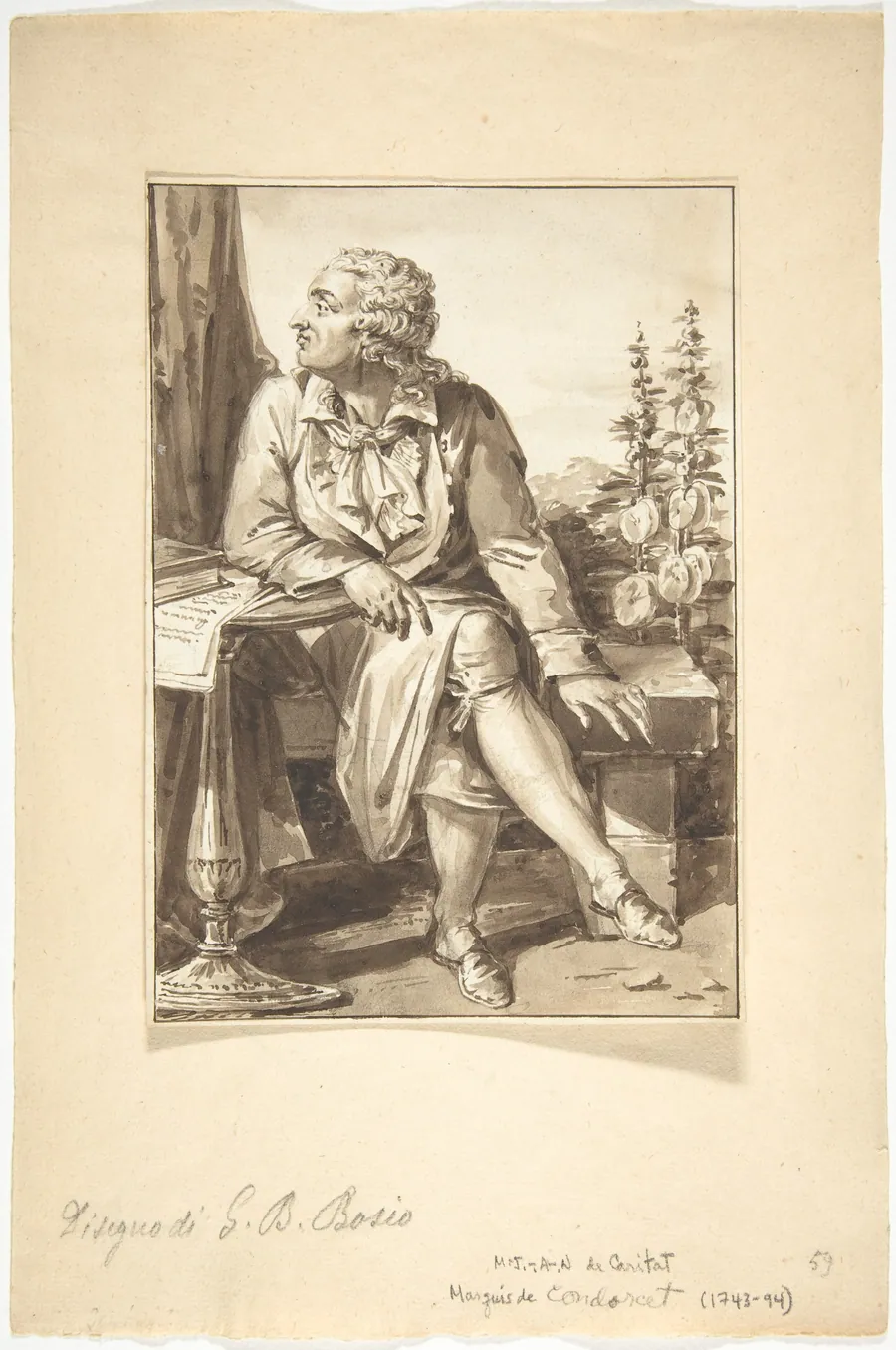 Portrait of M.-J.-A.-N. de Coritat, Marquis de Condorcet by Jean-Baptiste-François Bosio