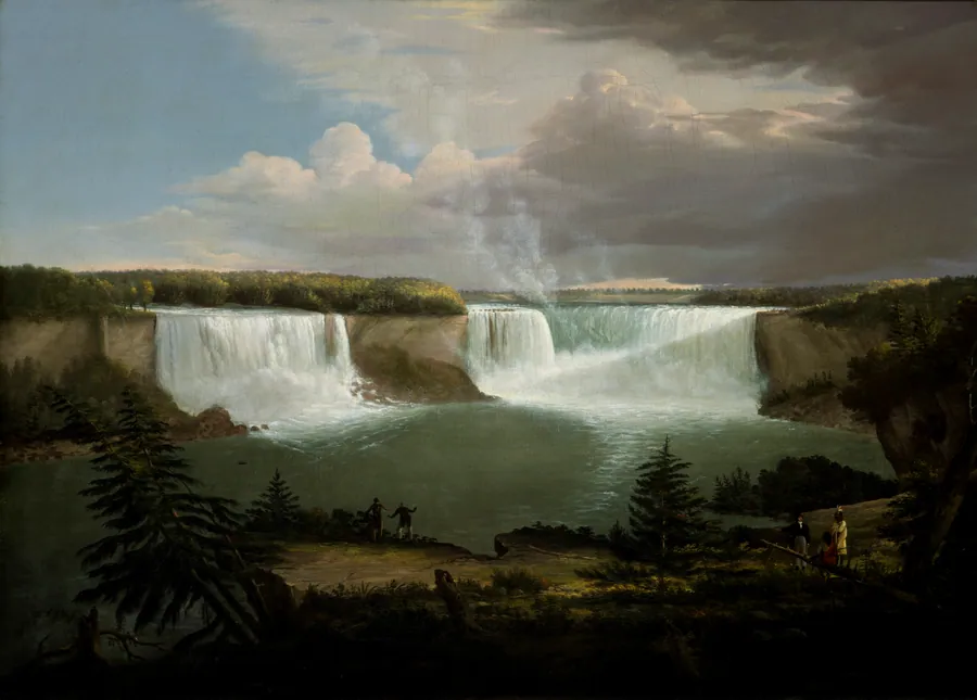 A General View of the Falls of Niagara by Alvan Fisher, born Needham, MA 1792-died Dedham, MA 1863