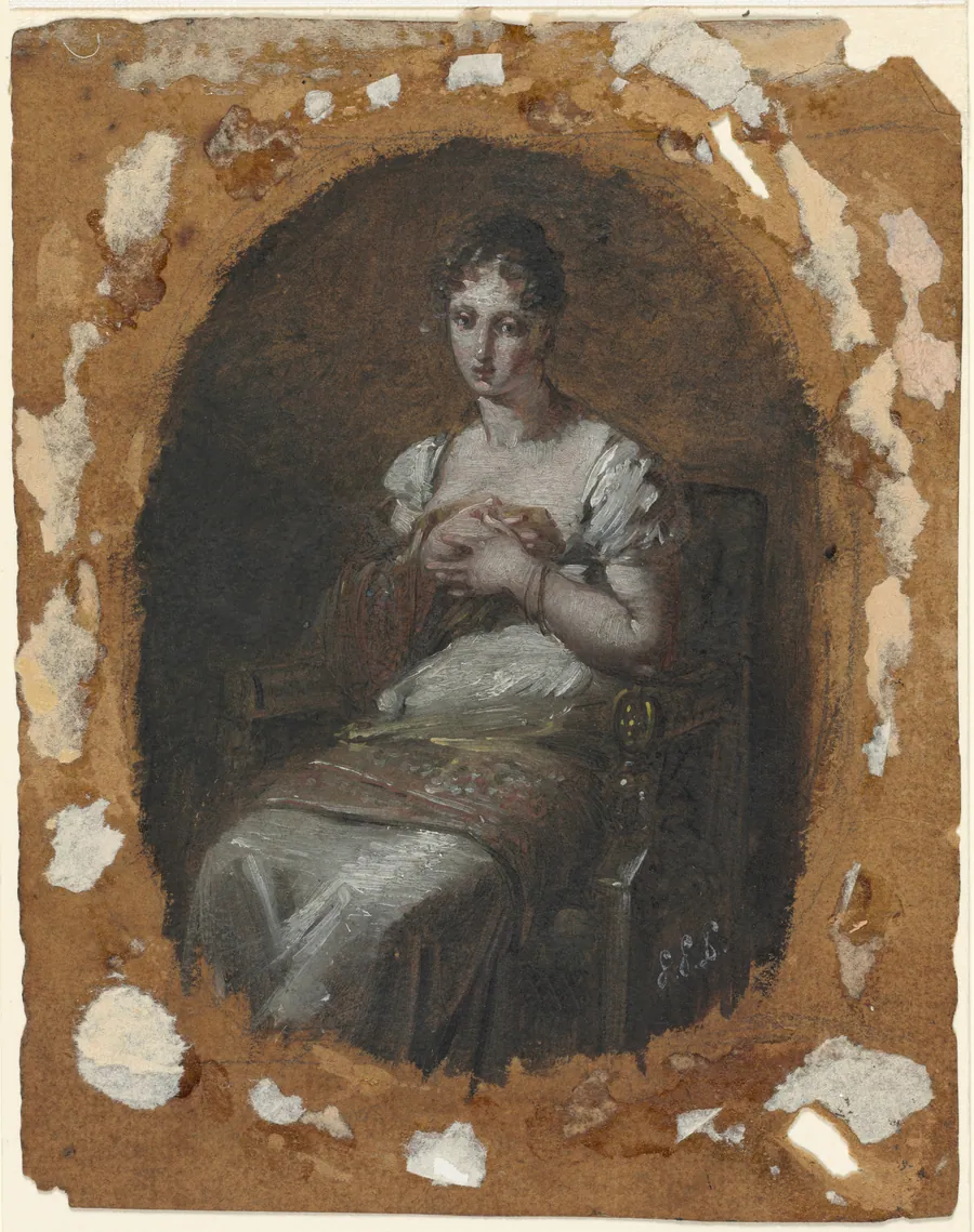 Young Woman Seated by Pierre-Paul Prud'hon