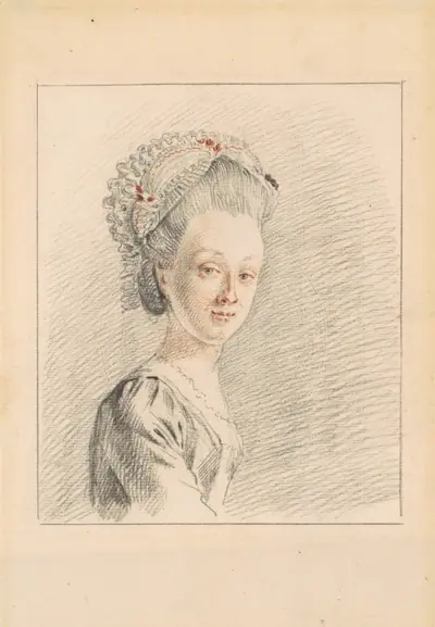 A Lady Wearing a Dormeuse Cap