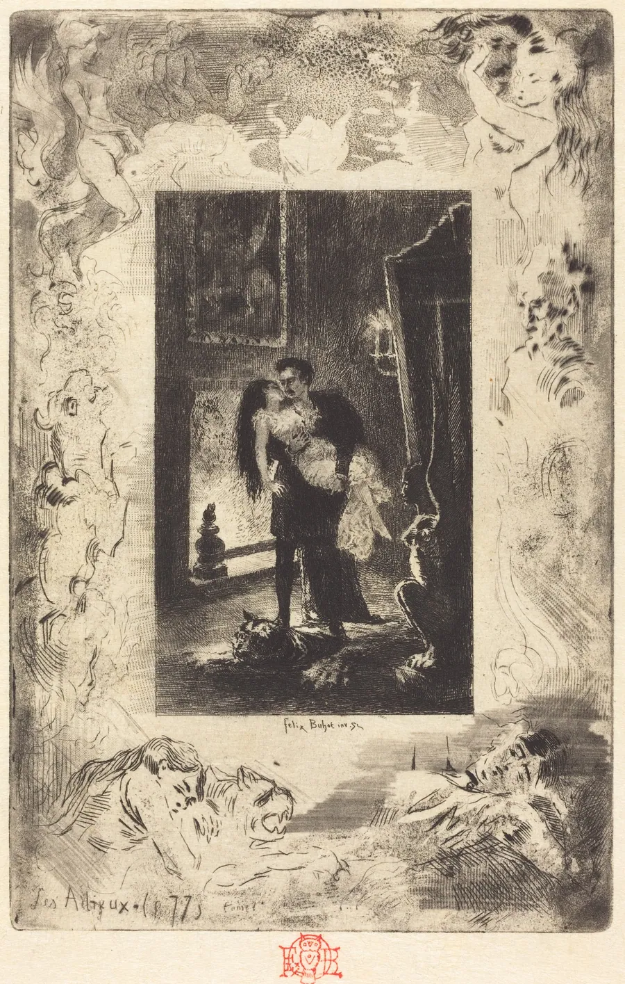 Les Adieux (The Parting) by Félix-Hilaire Buhot