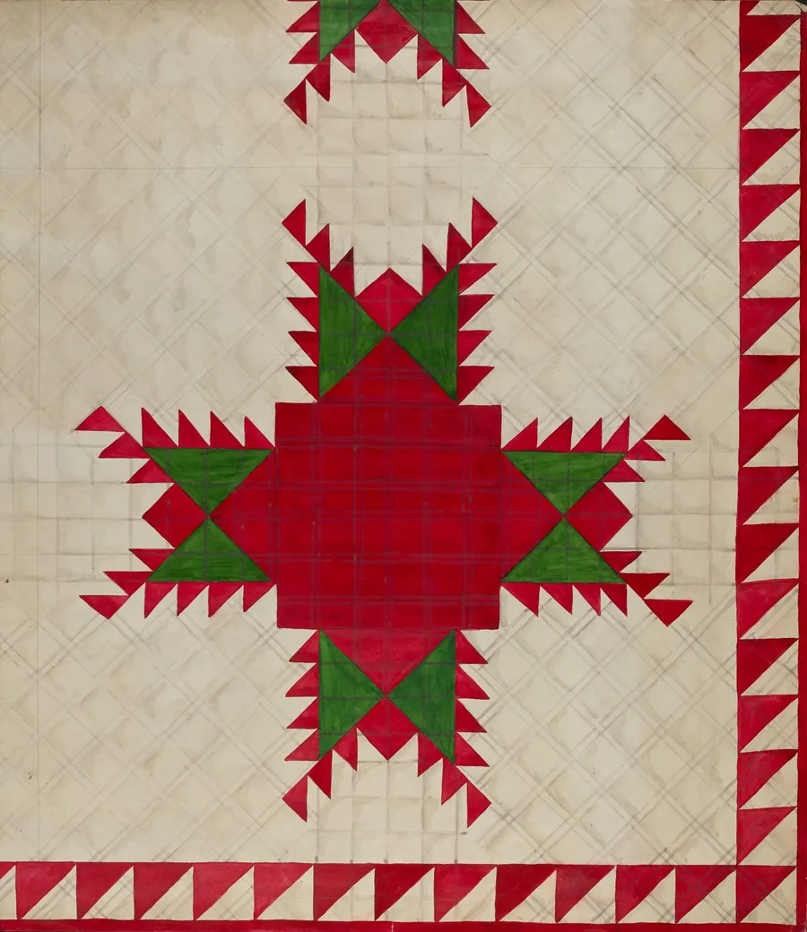 Feathered Star Quilt by Katherine Hastings
