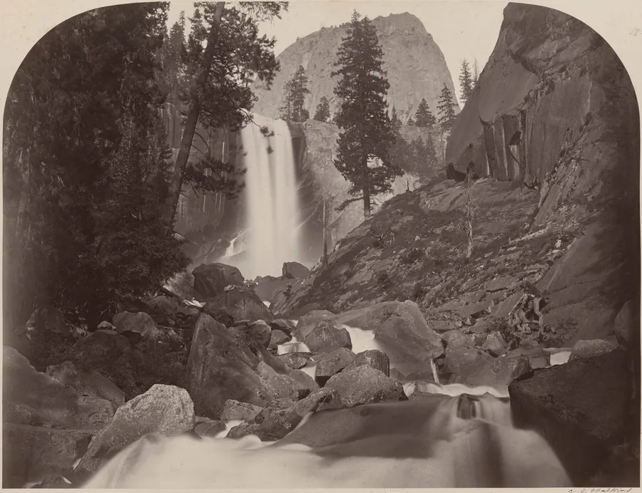 Piwyac, Vernal Fall, 300 feet, Yosemite by Carleton E. Watkins