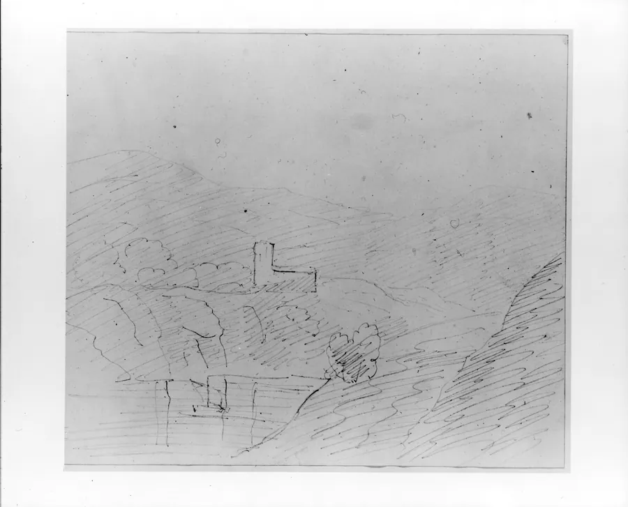 Study of Mountains and Hills (from Sketchbook) by John William Casilear