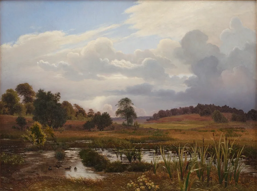 Landskab ved Nordskoven nær Jægerspris by Vilhelm Kyhn