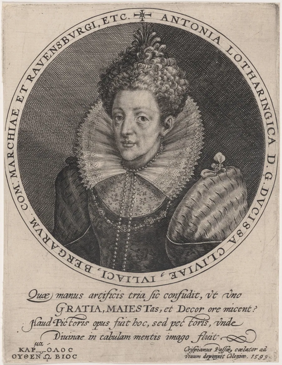 Antonia Lotharingica by Crispijn van de Passe I