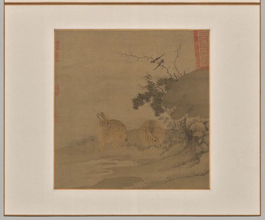 Magpies and Wild Rabbits by Li Yong