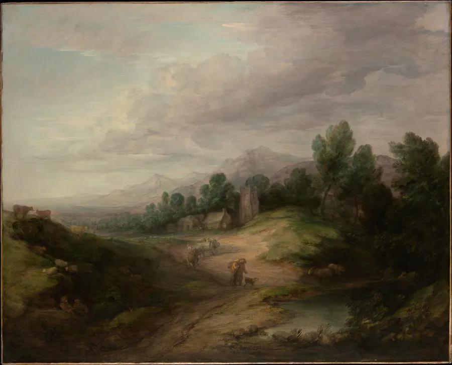 Wooded Upland Landscape by Thomas Gainsborough