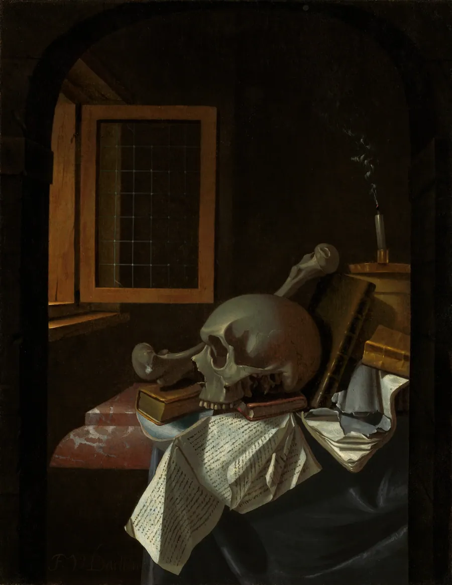 Vanitas Still Life by François van Daellen