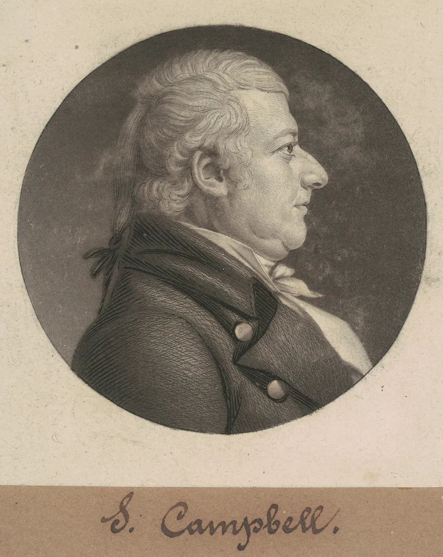 John Campbell by Charles B. J. Févret de Saint-Mémin