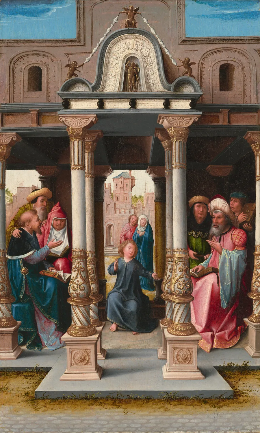 Christ among the Doctors [obverse] by Bernard van Orley