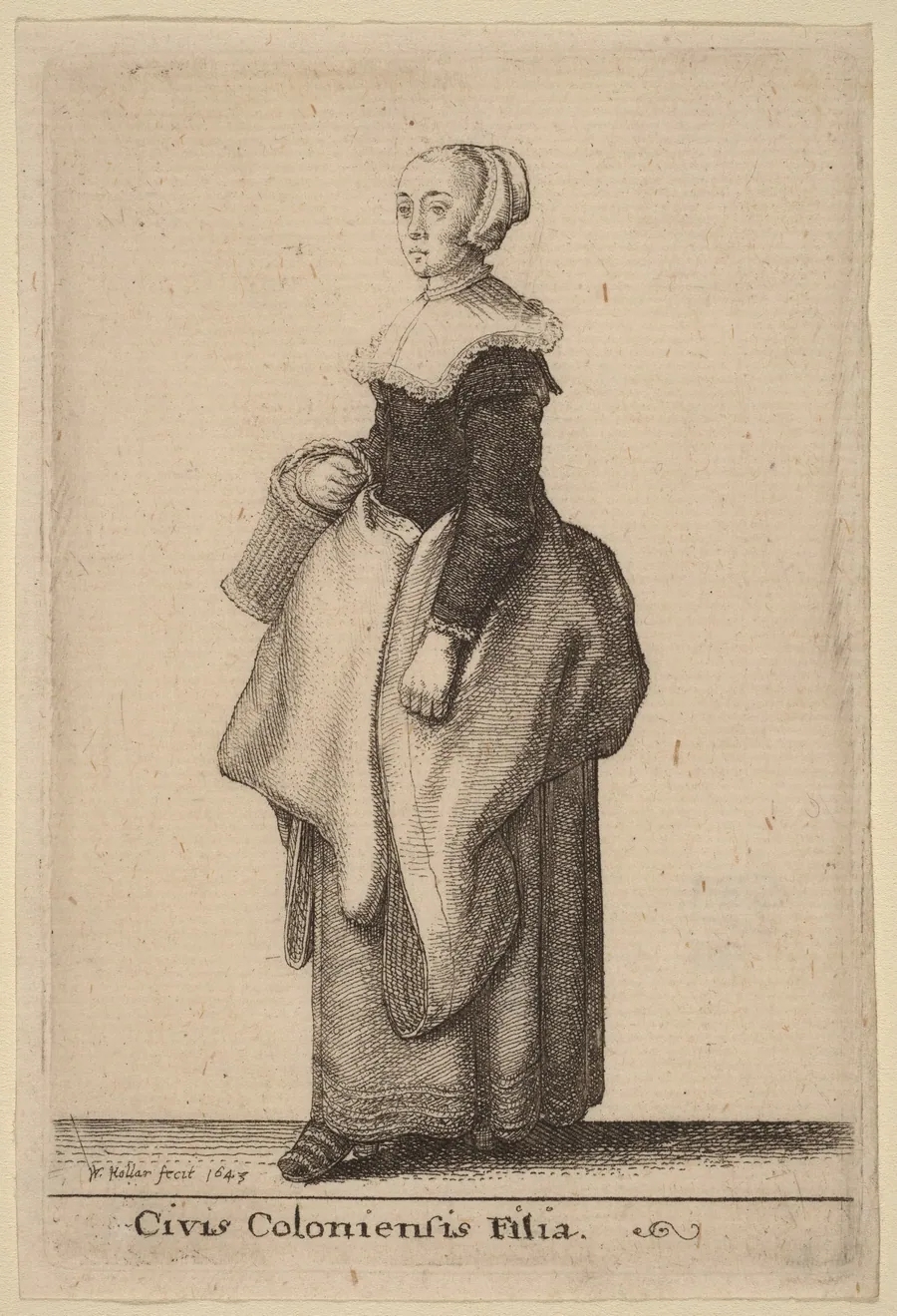 Civis Coloniensis Filia by Wenceslaus Hollar