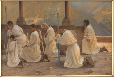 Bøn om regn. Procession i Apenninerne