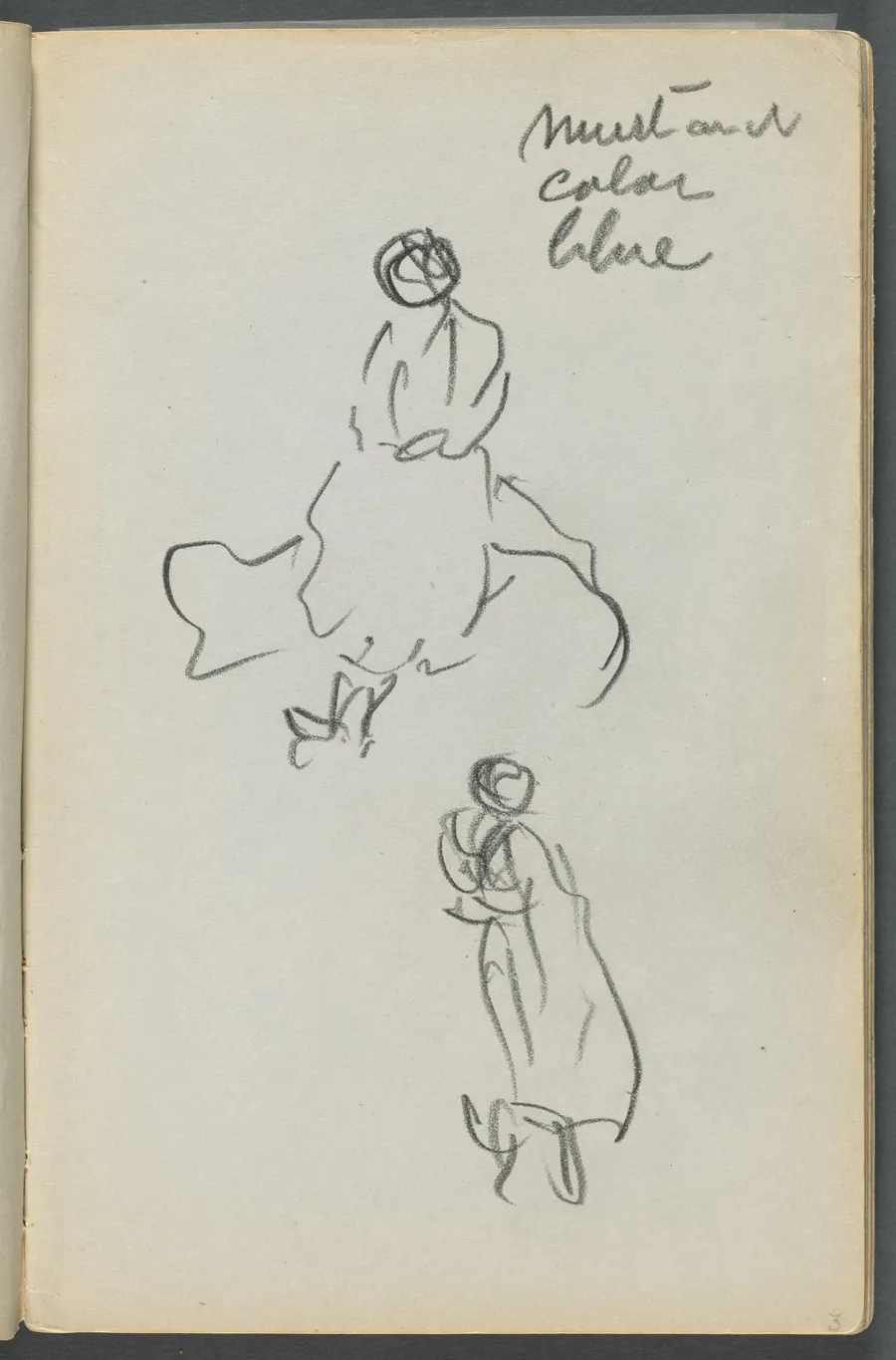Sketchbook, The Dells, N° 127, page 003: Two Figures by Maurice Prendergast