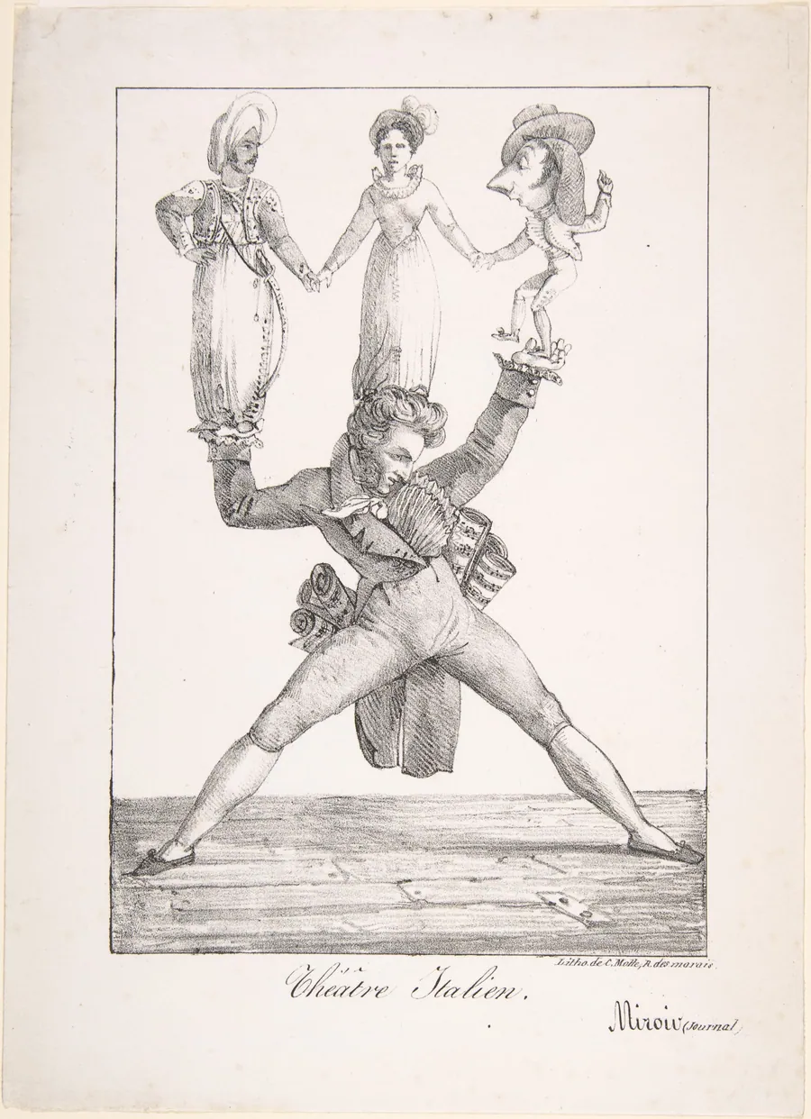 Théâtre Italien by Eugène Delacroix