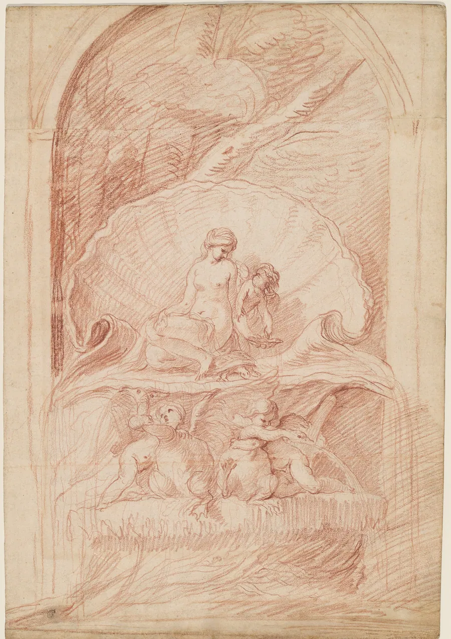 Rocaille Fountain with Venus, Amorini, and Swans by Edme Bouchardon
