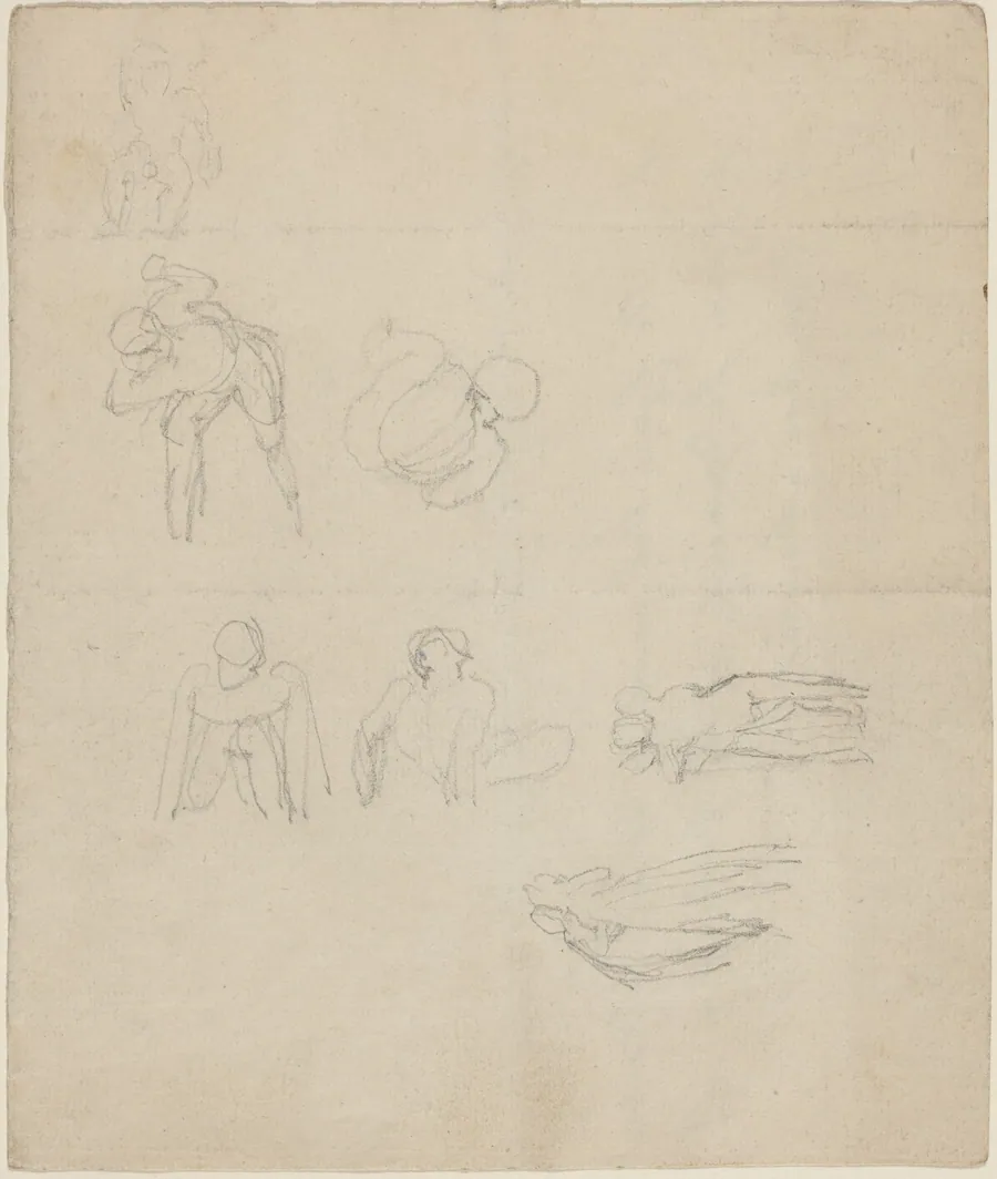 Sheet of Figures Studies by John Flaxman