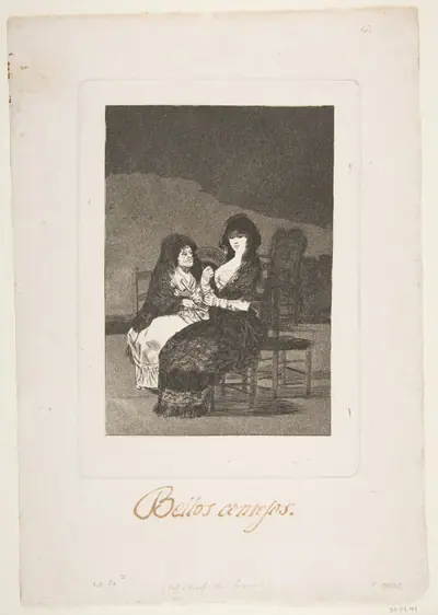 Plate 15 from 'Los Caprichos': Pretty Advice (Bellos consejos)