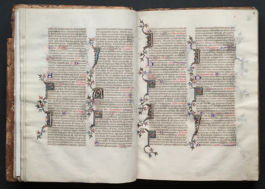 The Gotha Missal:  Fol. 20r, Text by Master of the Boqueteaux