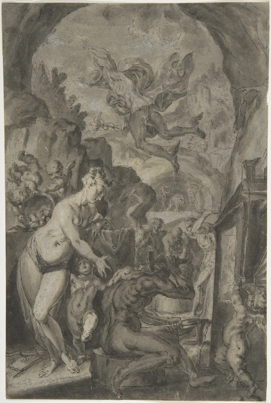 Venus in the Forge of Vulcan by Johann Matthias Kager