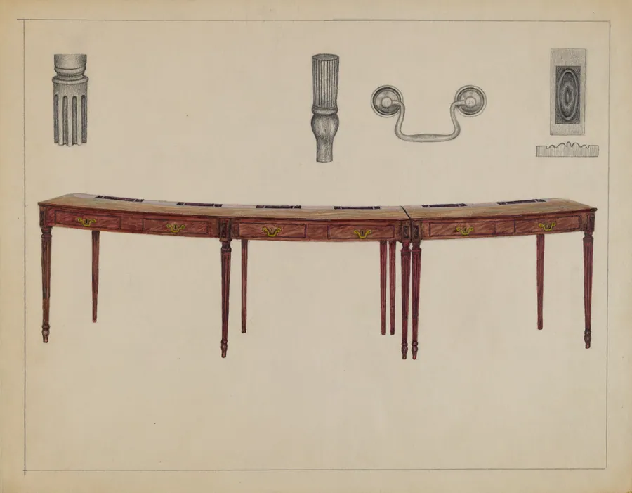 Desk (in two sections) Used by Members of Congress by Rollington Campbell