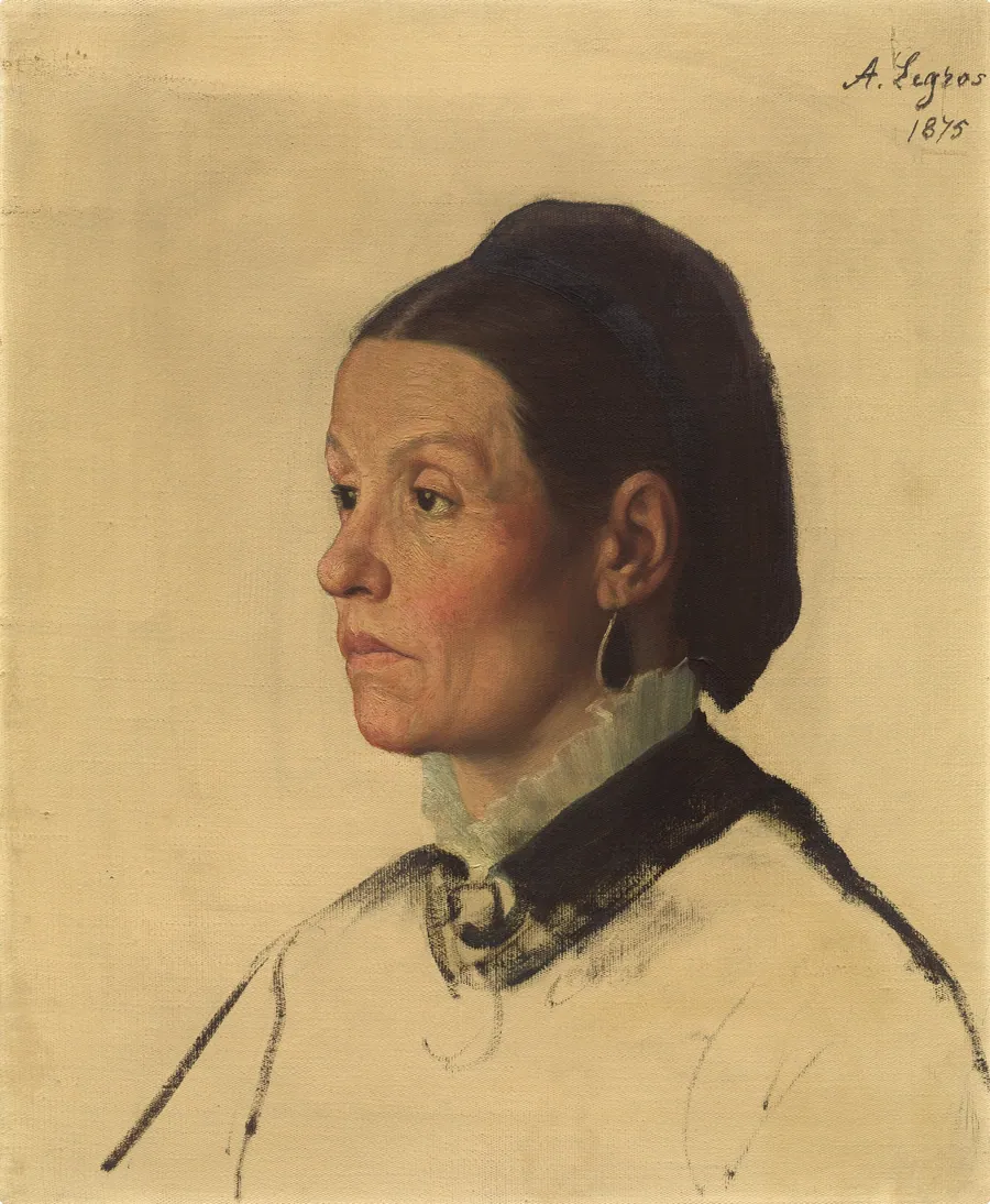 Portrait of a Woman by Alphonse Legros