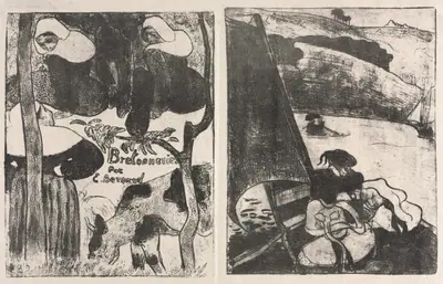 Les Bretonneries: Title Page (Page de Titre) and The Return from the Pilgrimage (Le Retour du Pardon)