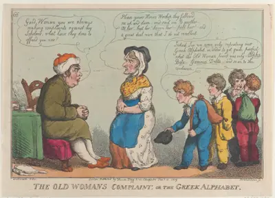 The Old Womans Complaint, or the Greek Alphabet