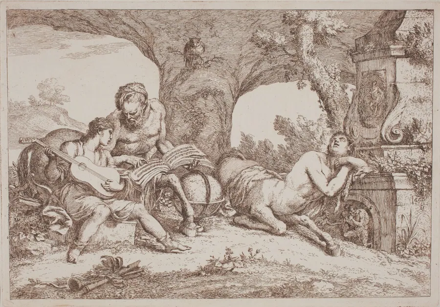 Chiron Teaches Music to Achilles by Gaetano Zompini