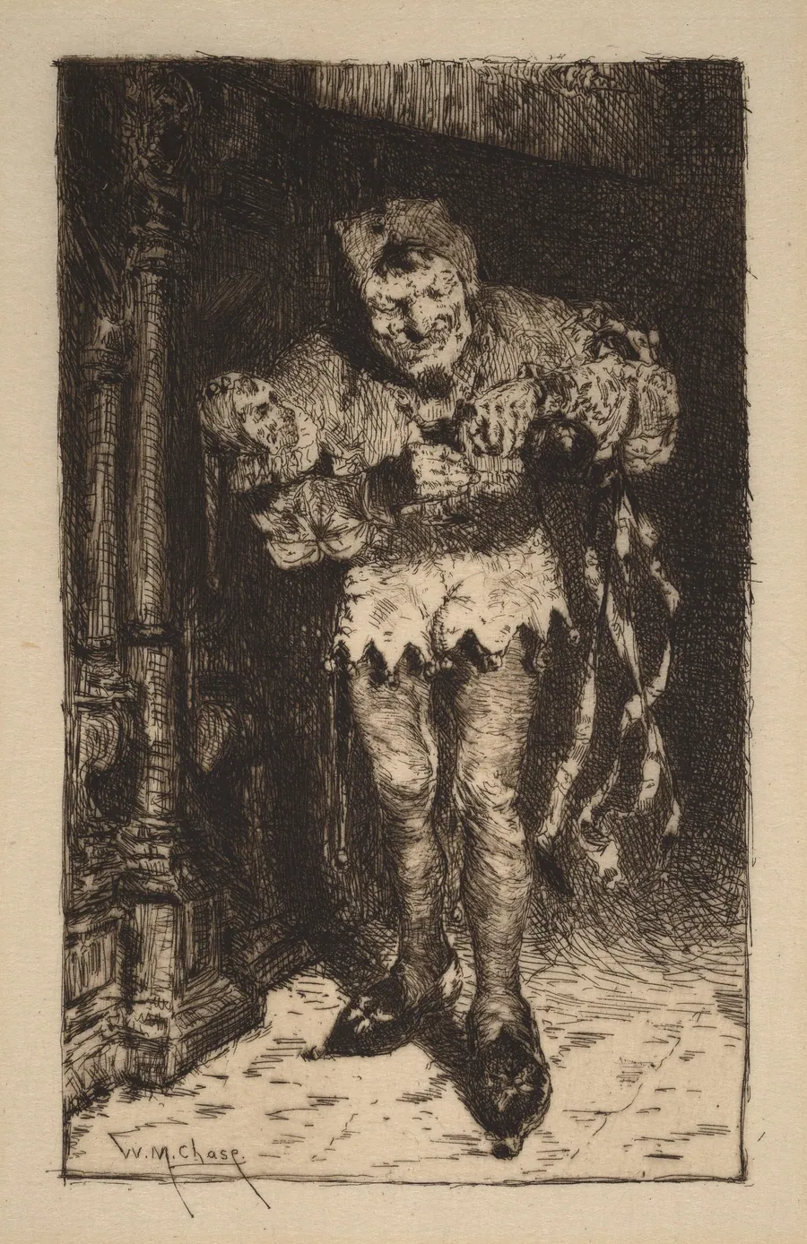 Keying Up: The Court Jester by William Merritt Chase