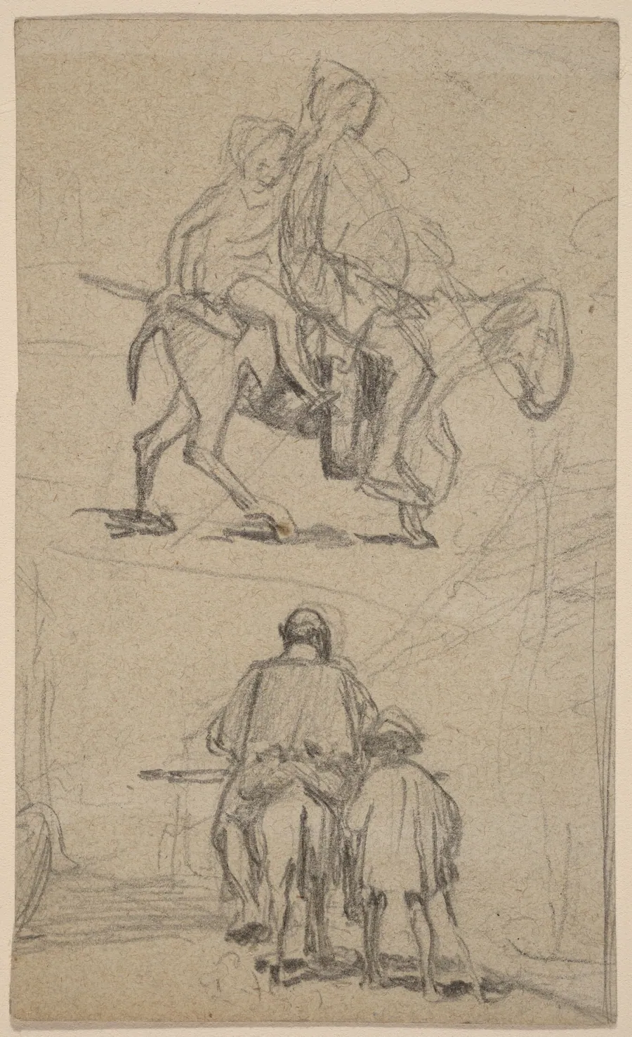Father, Son, and Donkey by Elihu Vedder