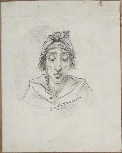 Caricature of Georges-Auguste Couthon (called Aristide, 1756-1794), President of the Convention in 1793, on the way to the guillotine on July 28, 1794 (10 Thermidor, An II)