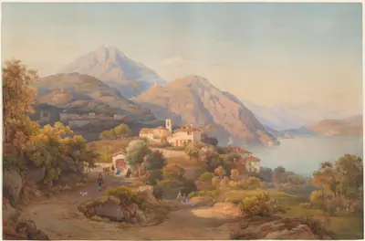 A Summer Evening at the Lago Maggiore