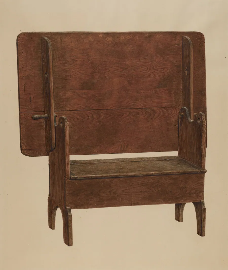 Settle-table by Harry Eisman