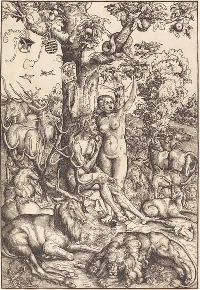 Adam and Eve in Paradise