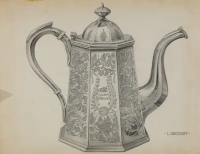 Silver Chocolate Pot